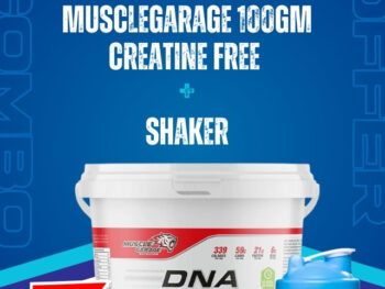 Musclegarage Gainer 3kg + Musclegarage 100gm Creatine Free+ Shaker