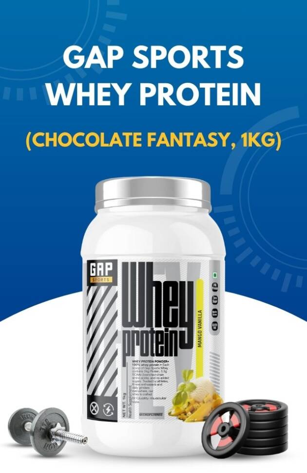 Gap Sports Whey Protein (Chocolate Fantasy, 1kg)